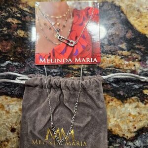 Melinda Maria safety pin necklace